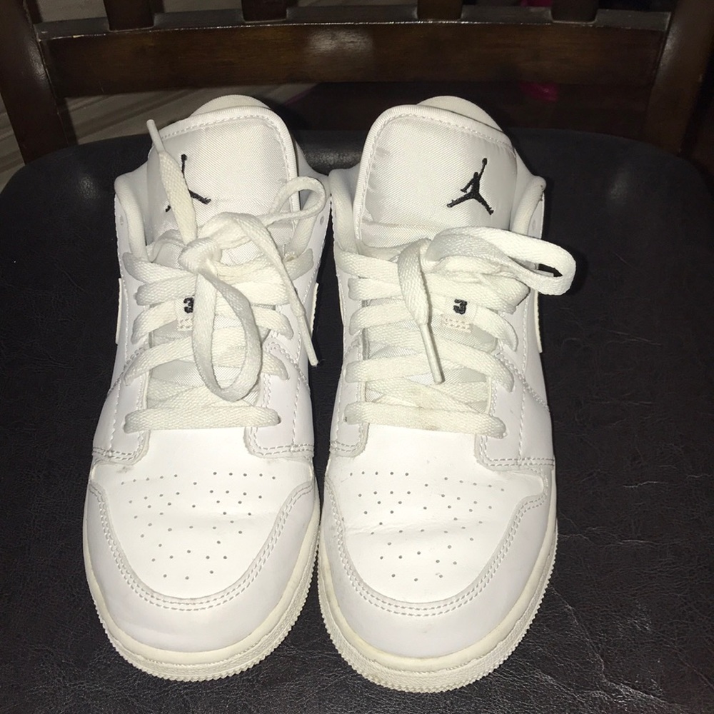 White Jordan sneakers